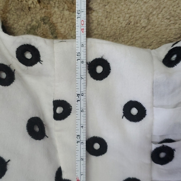 🗝 Taylor White/Black Cotton Spring Summer Dress vintage style - Picture 13 of 14